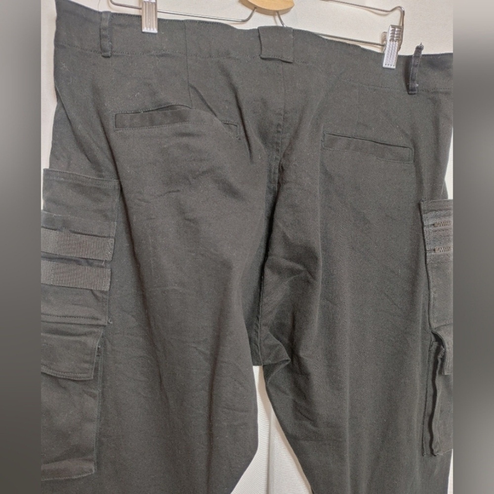 C2H4 Zero Slim Barrel Gravity Tactical Cargo Pants Black Cotton Blend Tapered 36 - Picture 6 of 14